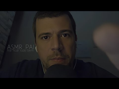 ASMR Pai ajudando a filha após o termino de um relacionamento  cafuné e tapping no mic binaural