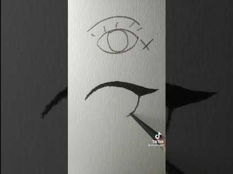 Как правильно рисовать глаза аниме ( TikTok)