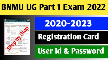 BNMU Part 1 Exam 2022 | BNMU BA Part 1 Exam Form 2022 kaise bhare | BNMU UG Part 1 Exam Date 2020-23