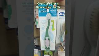 Your baby’s first brush matters 🦷💛#babybrush #babycare #newborncare #parentingtips #oralhygiene