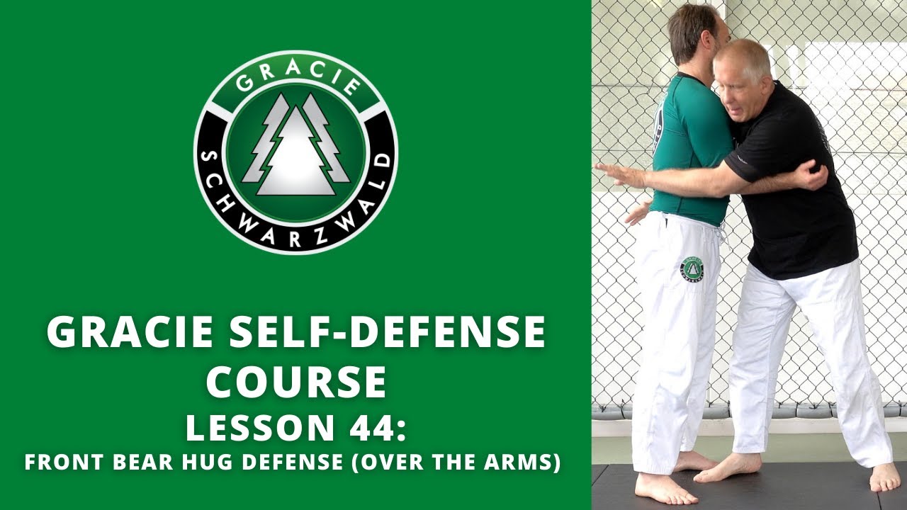 BJJ SelfDefense Course Lesson 44 Bear Hug Defense (Over the Arms