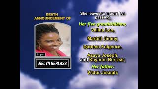 Irelyn Berlass ~ Medium Obituary
