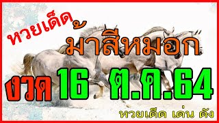 ถูกหวย!! เลขเด็ด ม้าสีหมอก งวดวันที่ 16 ต.ค.64 เลขวิ่ง 2 ตัวตรงๆ เน้นๆ