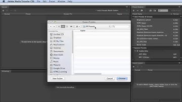 Transferring User Presets from Adobe Media Encoder CS6 to AME CC