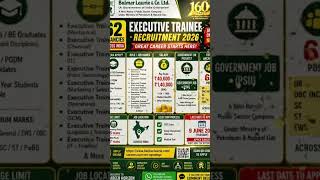Government Job Alert 🔥 Balmer Lawrie Hiring Freshers 2026#BalmerLawrie #jobupdates #jobalert