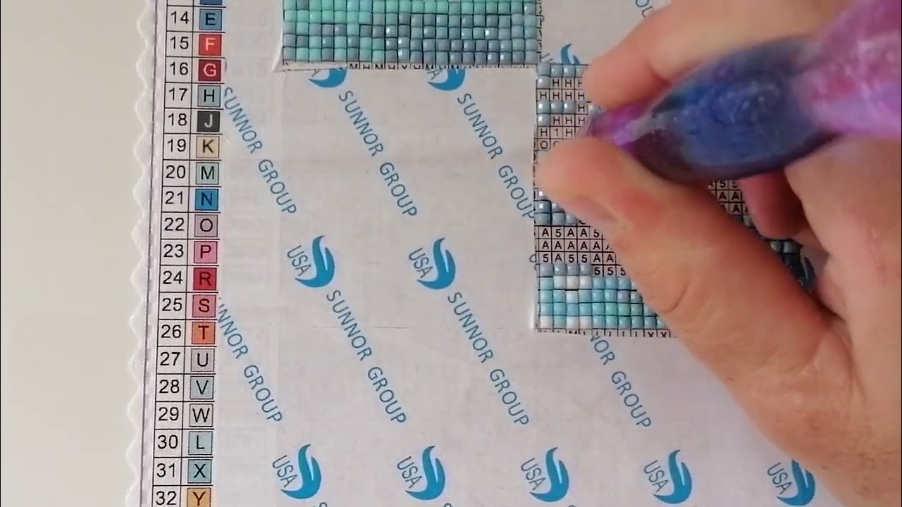 Diamond painting Mystery mit AB Steine 26/63