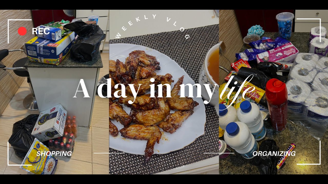 VLOG: Monthly grocery shopping in Gombe State| aesthetic| slow living| Alone diaries| wings |fruit..