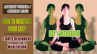 Meditation For Beginners | Day 1: Workbook