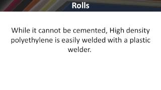High Density Polyethylene Sheets and Rolls
