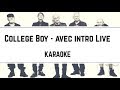 Indochine - College Boy (Live Intro Karaoke) 🎤 | Instrumental Bonus Track