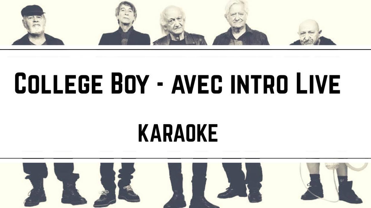 Indochine College Boy (Avec Intro Live) [karaoké] YouTube
