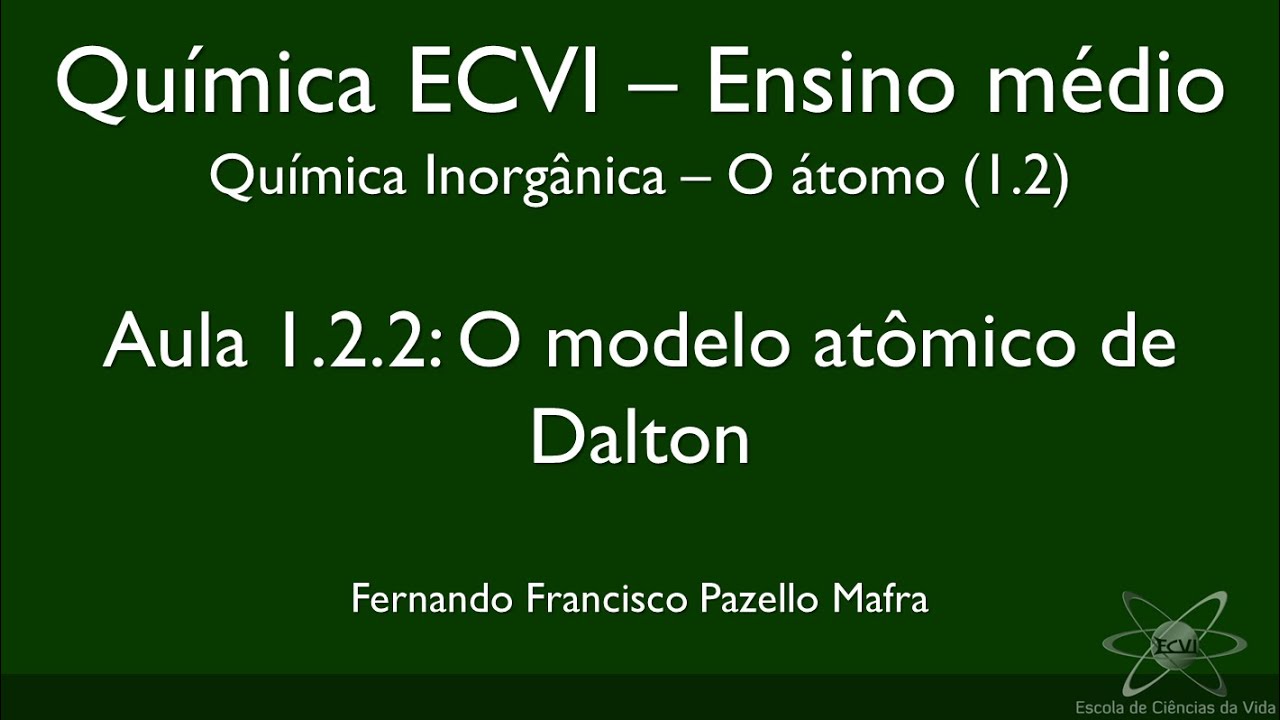 Química (Ensino Médio) ECVI - Aula 1.2.2: O modelo atômico de Dalton ...