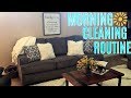 MY MORNING CLEANING ROUTINE 2018 SAHM | Clean With Me | Hannah's Happy Home