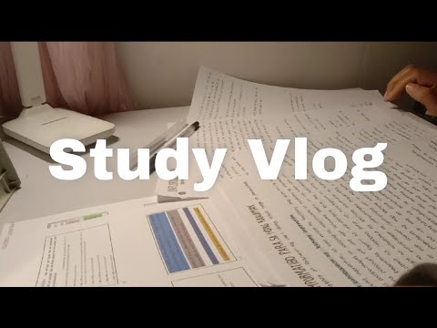Study Vlog | assignments and note taking, study time lapse