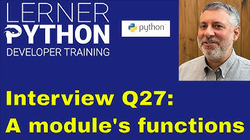 Python interview question #27: Finding a module