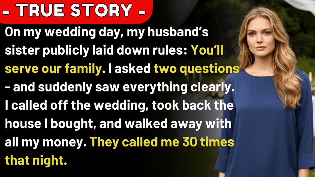 AT MY WEDDING, THEY TRIED TO CONTROL ME.I CANCELED IT AND TOOK BACK EVERYTHING— 30 MISSED CALLS.