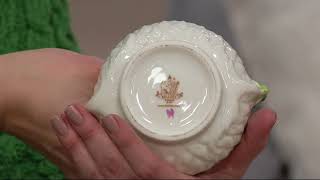 Belleek Thistle Top 5" Vase on QVC
