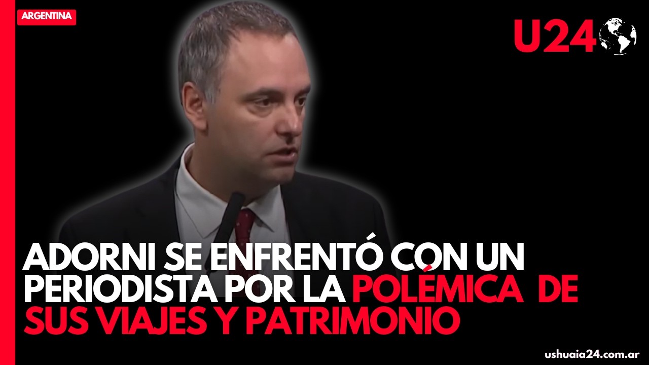 Adorni se enfrentó con un periodista por el escándalo de sus viajes y patrimonio
