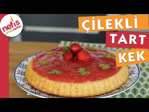 Çilekli Tart Kek Tarifi