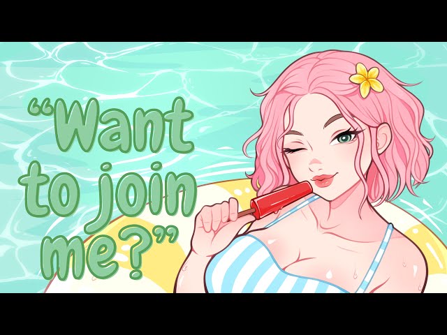 Your Sister's Flirty Friend Dares You to Kiss Her (Pool Party) (Summer) (Longtime Crush) (Swimming)