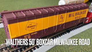 Unboxing U0026 Review Walthers Trainline 50 Boxcar Milwaukee Road Ho 
