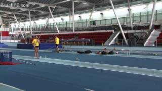 Bendy Pole - Pole Vault drill
A progression from straight pole vaulting into creating a bend and keeping the pole moving. Keep the pole rolling after take off. Keep the movement right the way through to the vertical.
For more information on Pole Vault training visit http://www.teachpe.com/sports-coaching/athletics/pole-vault/ Bendy Pole - Pole Vault drill