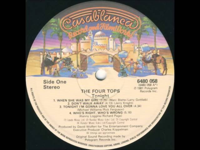 The Four Tops - Tonight I'm Gonna Love You All