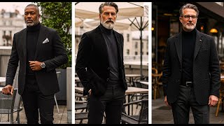The Ultimate Black Outfit Guide for Men 50+ | Timeless Style & Elegance