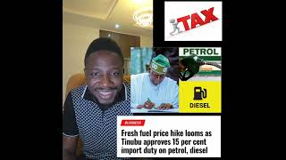 President Tinubu signs 15% tax on fuel and diesel