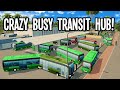 Using Commuter Tracking & Designing a Beautiful Transit Hub in Cities Skylines!