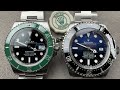 Rolex Submariner vs Rolex Deepsea Sea-Dweller D-Blue James Cameron Dive Watch Comparison