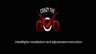 CrazyTheGod Headlights installation and adjustment instruction Crazythegod Tracker 2004 2008 Facelift Ccfl Projector Headlight Chrome Chevrolet Chevy Gmc