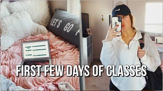 COLLEGE VLOG: first few days of spring semester!