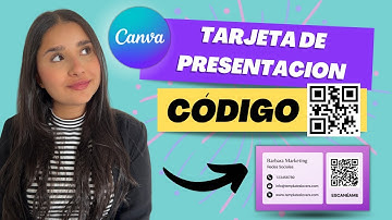 Tarjeta de presentacion con código QR en CANVA tutorial