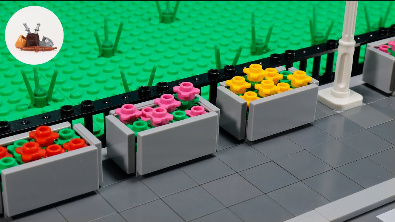 LEGO Flower pot. Tutorial YouTube