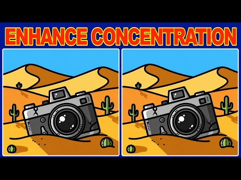 【Spot & Find The Difference】🌸Fun Activity for Improved Concentration and Memory!