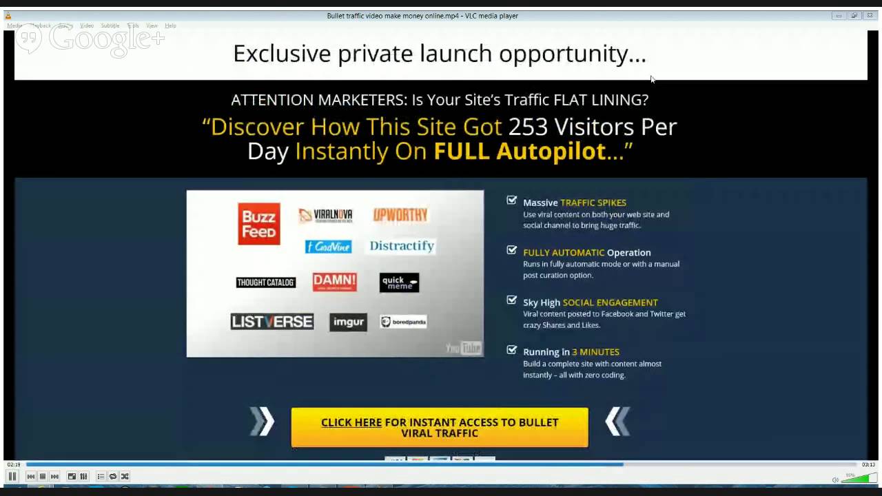 Review Bullet Viral Traffic Make Money Online