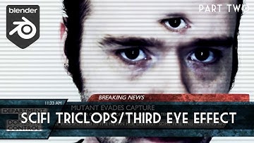 Blender Compositing VFX Tutorial : Three Eyed Mutant / Triclops (Part 2/2)