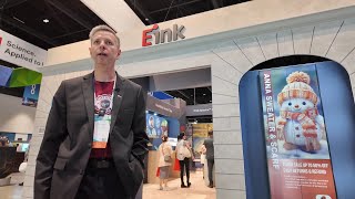 E Ink Booth Tour at Display Week 2024, Author Clock, Spectra 6, Electronic Shelf Tags, Remarkable 2