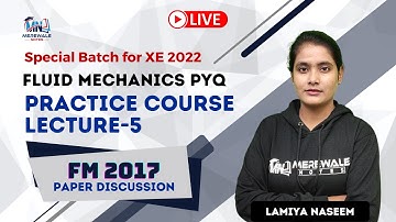 #5 Fluid mechanics XE previous year questions | 2017 paper discussion for #gate2022 by Lamiya
