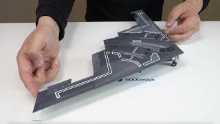 B-2 Spirit Stealth bomber - Foldable, print-in-place 3D printing