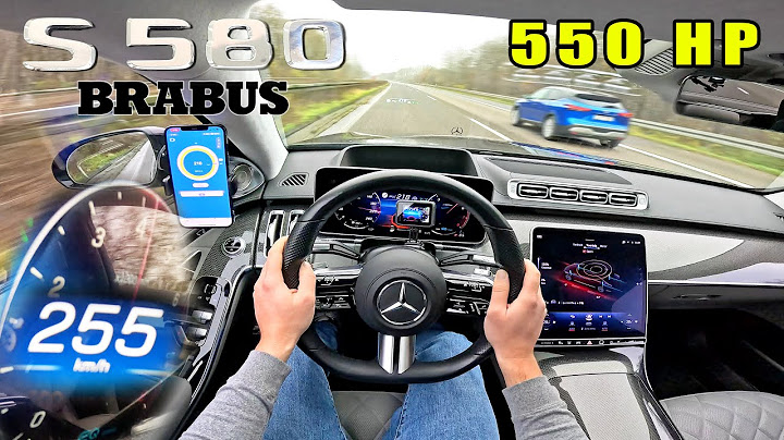 Mercedes S Class W223 S580 V8 BRABUS | 0-250 ACCELERATION & TOP SPEED