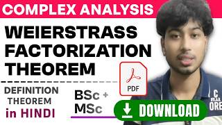 Weierstrass Factorization Theorem | Complex Analysis | Definition & Theorem in Hindi.