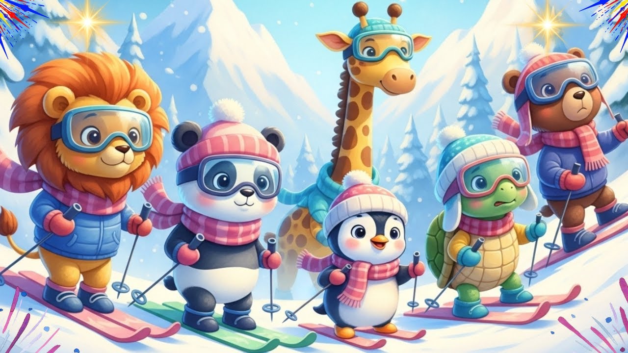 “Snowy Animal Adventure! ❄️🎶 Fun Winter Song for Kids