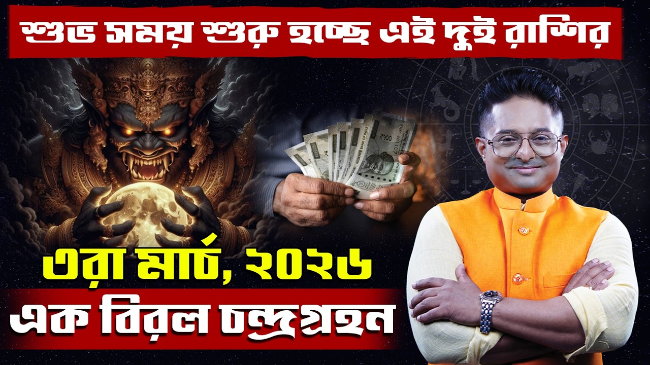 Singha & Kumbha Rashi | ৩রা মার্চ চন্দ্রগ্রহণ: এই ১টি ভুলে সর্বনাশ? | Lunar Eclipse 2026