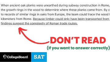 Digital SAT: Function of the Underlined Sentence Questions