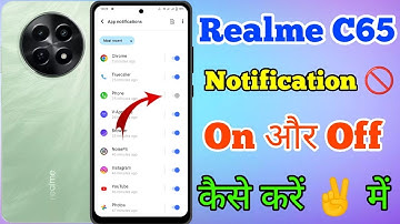 How To Trun Off Notification In Realme C65 5g // Realme C65 5g Notification Ko Off Kaise Kare