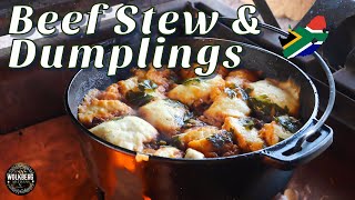 Beef Potjie & South African-style Dumplings | Beesvleis potjie met Kluitjies | Boerekos resepte