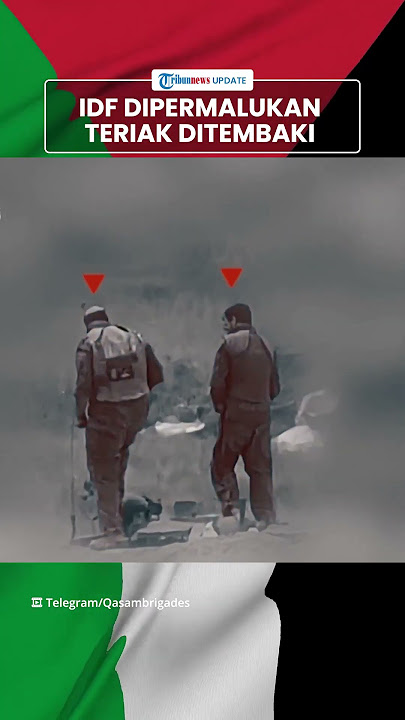Video Rekaman Hamas Permalukan Tentara Israel, 4 IDF Teriak Kesakitan & Terjungkal Ditembak Sniper
