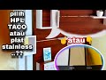 Pilih HPL TACO seri MR atau Plat Stainless Mirror?